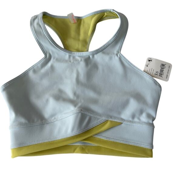 Free People Movement Palm Springs Sports Bra Women's Blue Size X-Small NWT - Picture 4 of 8